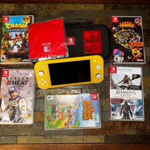 Nintendo Handheld Console in Bright Yellow